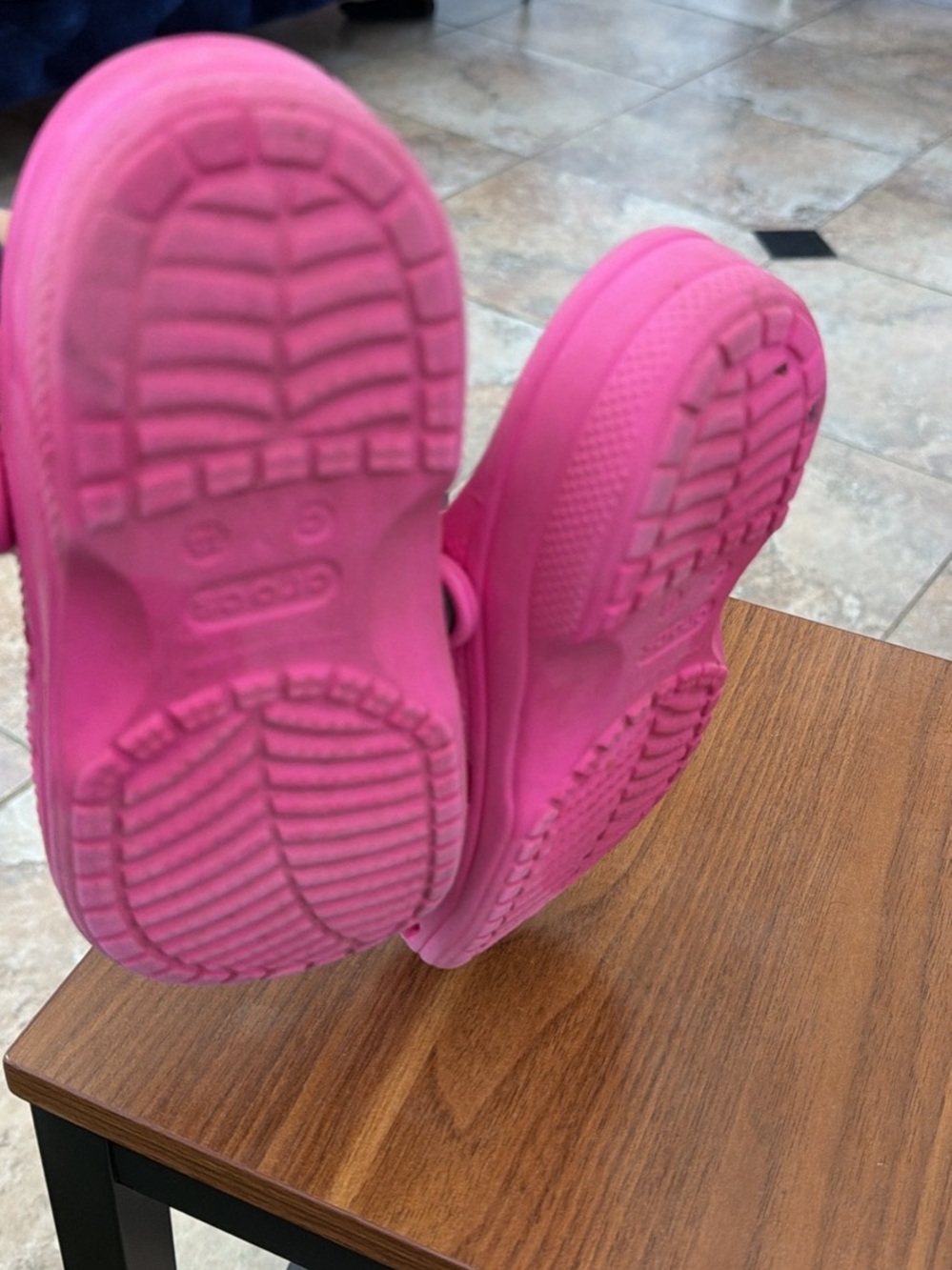 CROCS Kids Bright Pink Slip-On Clogs